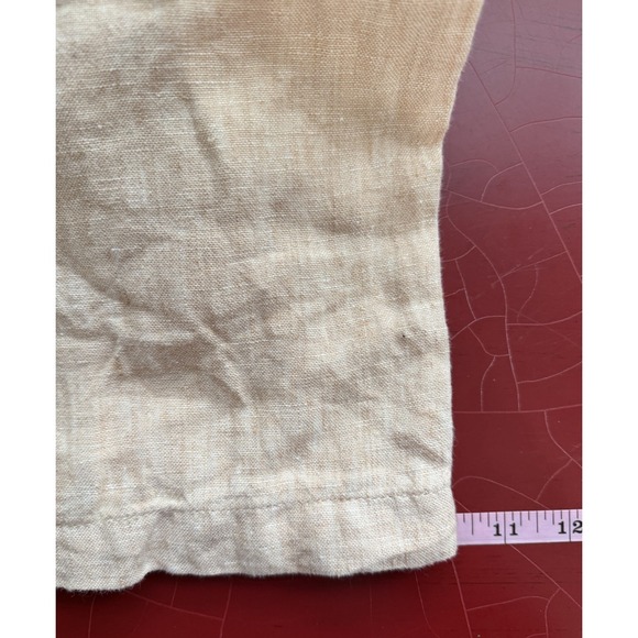 Coldwater Creek Linen Pants Womens Size 16 Coastal Sherbet Lagenlook Wide Leg - Picture 9 of 10